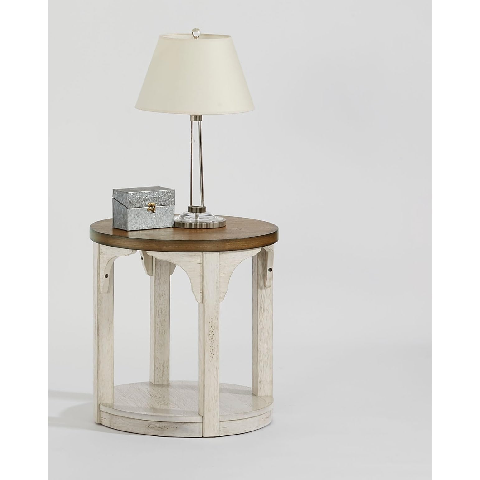 Progressive Furniture Wellington Place Round End Table, White